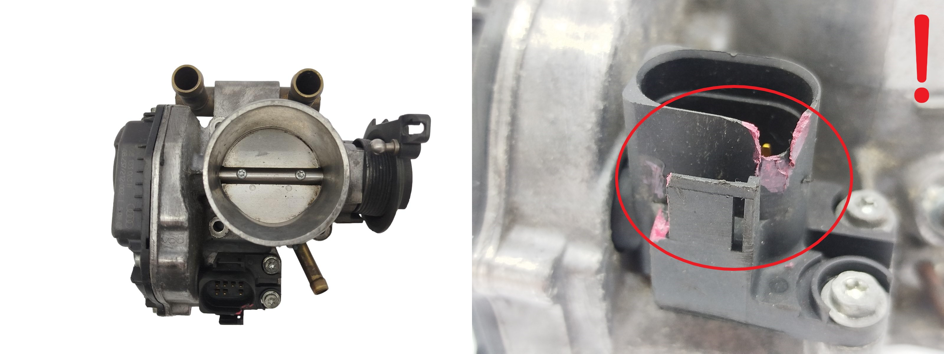 Gāzes korpusa vārsts VWAG 058133063H 408.237.212/002 VDO main product photo