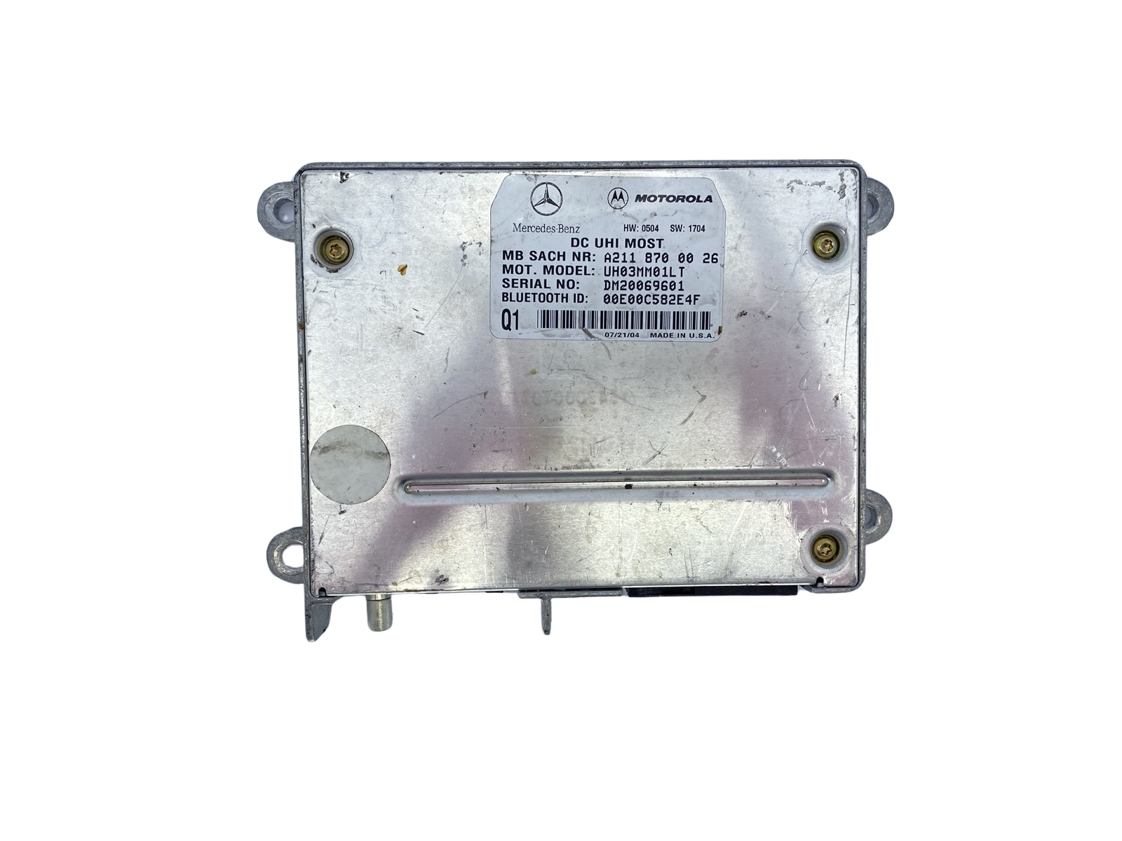 Bluetooth Modulis A2118700026 UH03MM01LT Mercedes-Benz Motorola main product photo