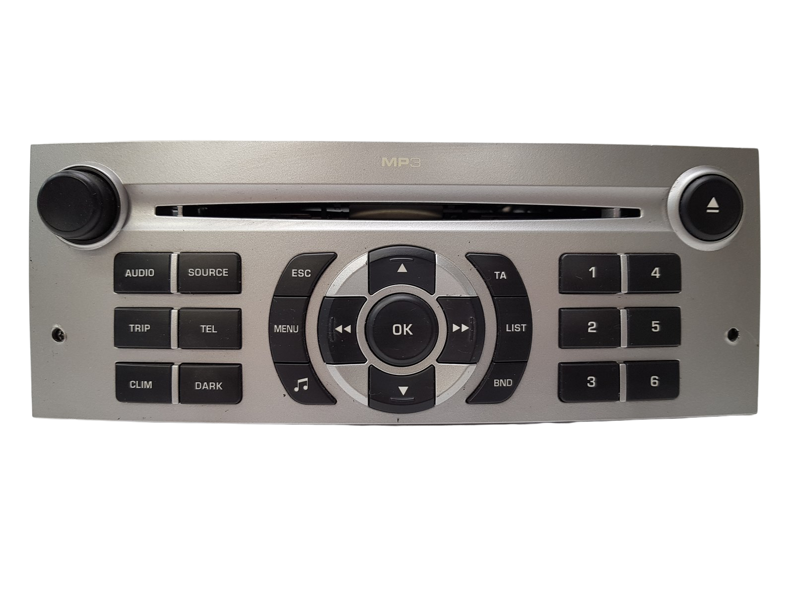 Radio Cd Mp3 Atskaņotājs Citroen Peugeot 9664636277 7645110393 Blaupunkt 1144 main product photo