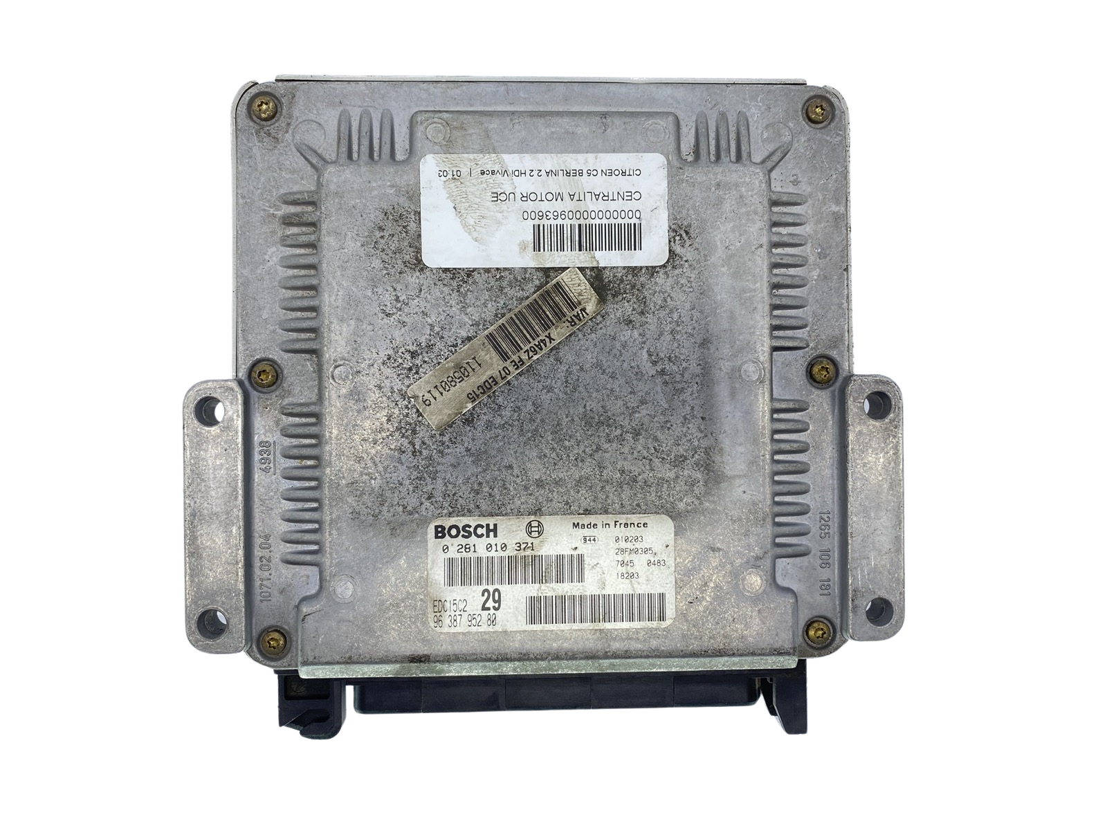 Vadības Bloks 0281010371 9638795280 28FM0305 PSA Bosch 63996 main product photo