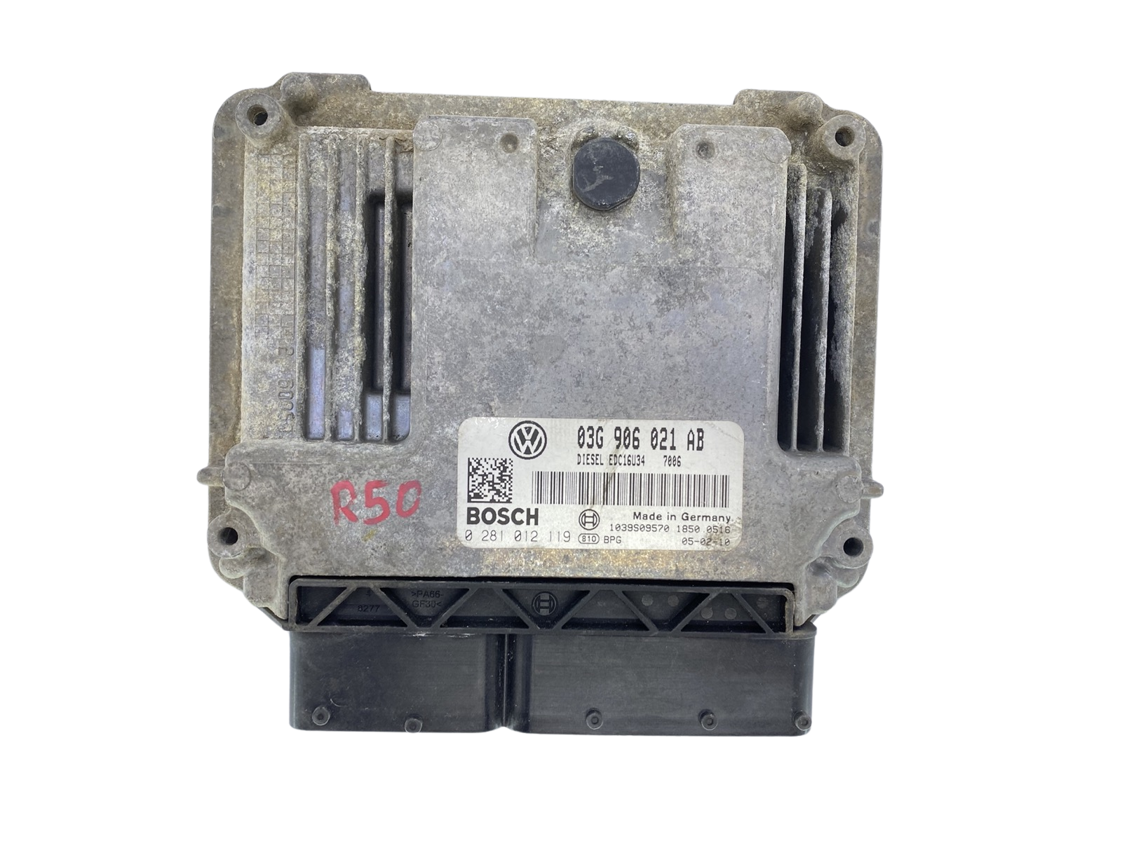 Dzinēja Vadības Bloks ECU VW 03G906021AB 0281012119 Bosch 64074 main product photo