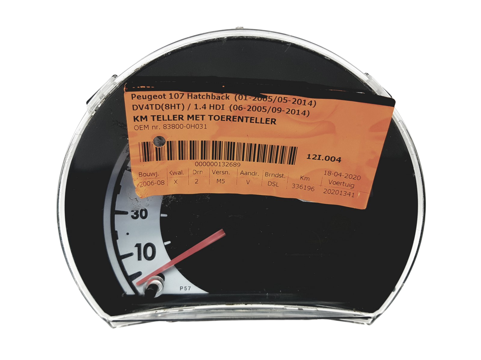 Spidometrs 107 C1 Aygo 83800-0H031 Toyota PSA 53555 main product photo