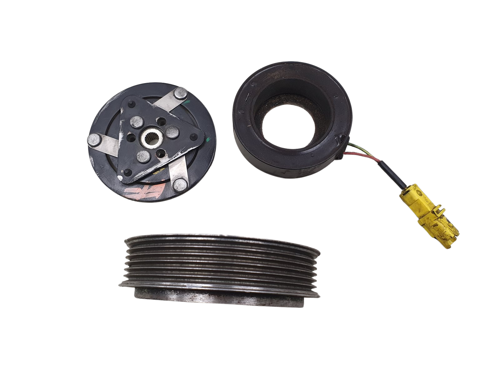 Gaisa kondicioniera kompresora solenoīds 6453WK 9659875780 Sanden SD6C12 1355F Citroen Peugeot main product photo