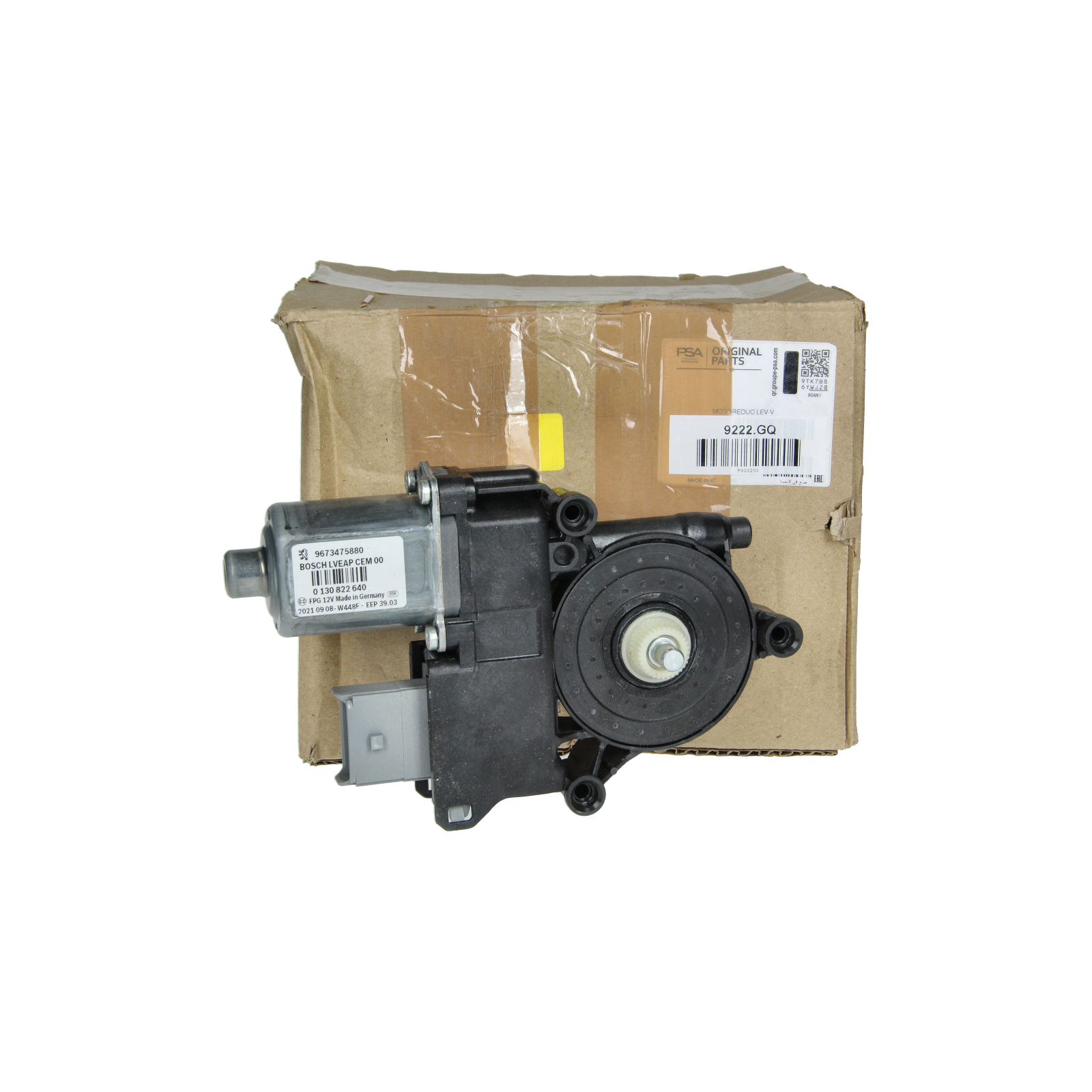 Logu pacēlāja motors Labais Jauns Oriģināls 9222GQ 9222.GQ Peugeot main product photo