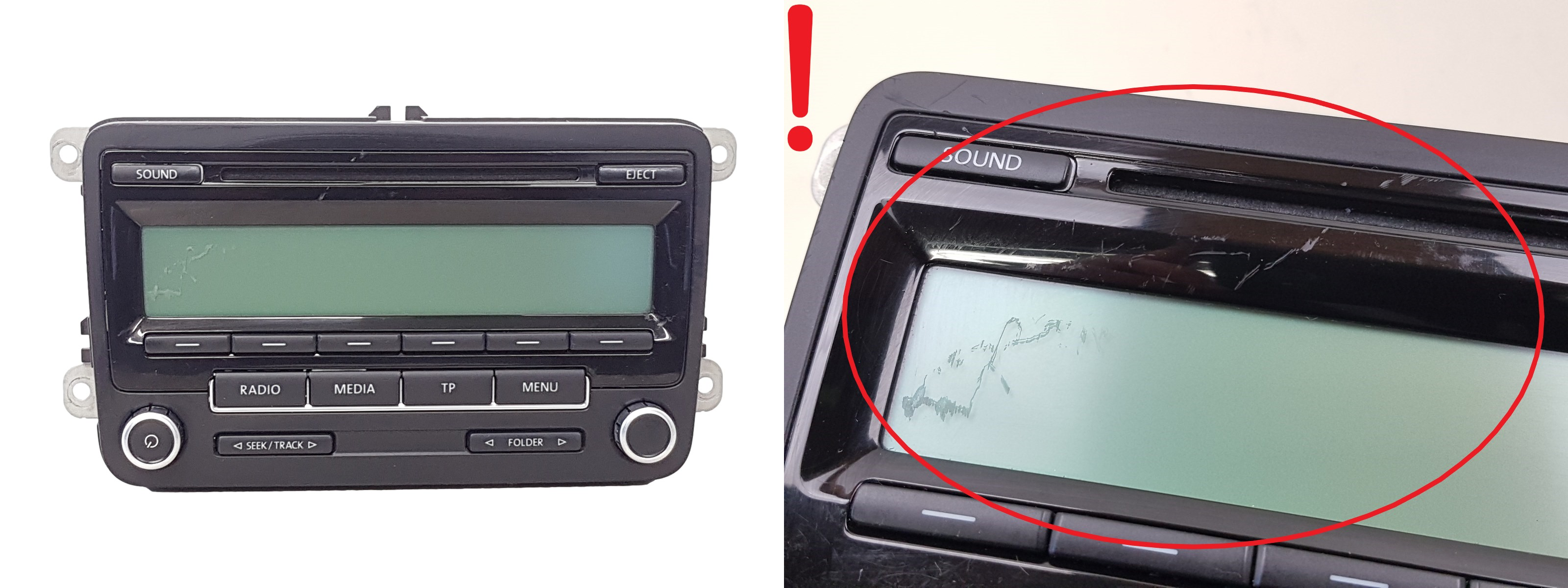 Radio CD atskaņotājs VW 1K0035186AA 7647201360 Blaupunkt 1058 main product photo