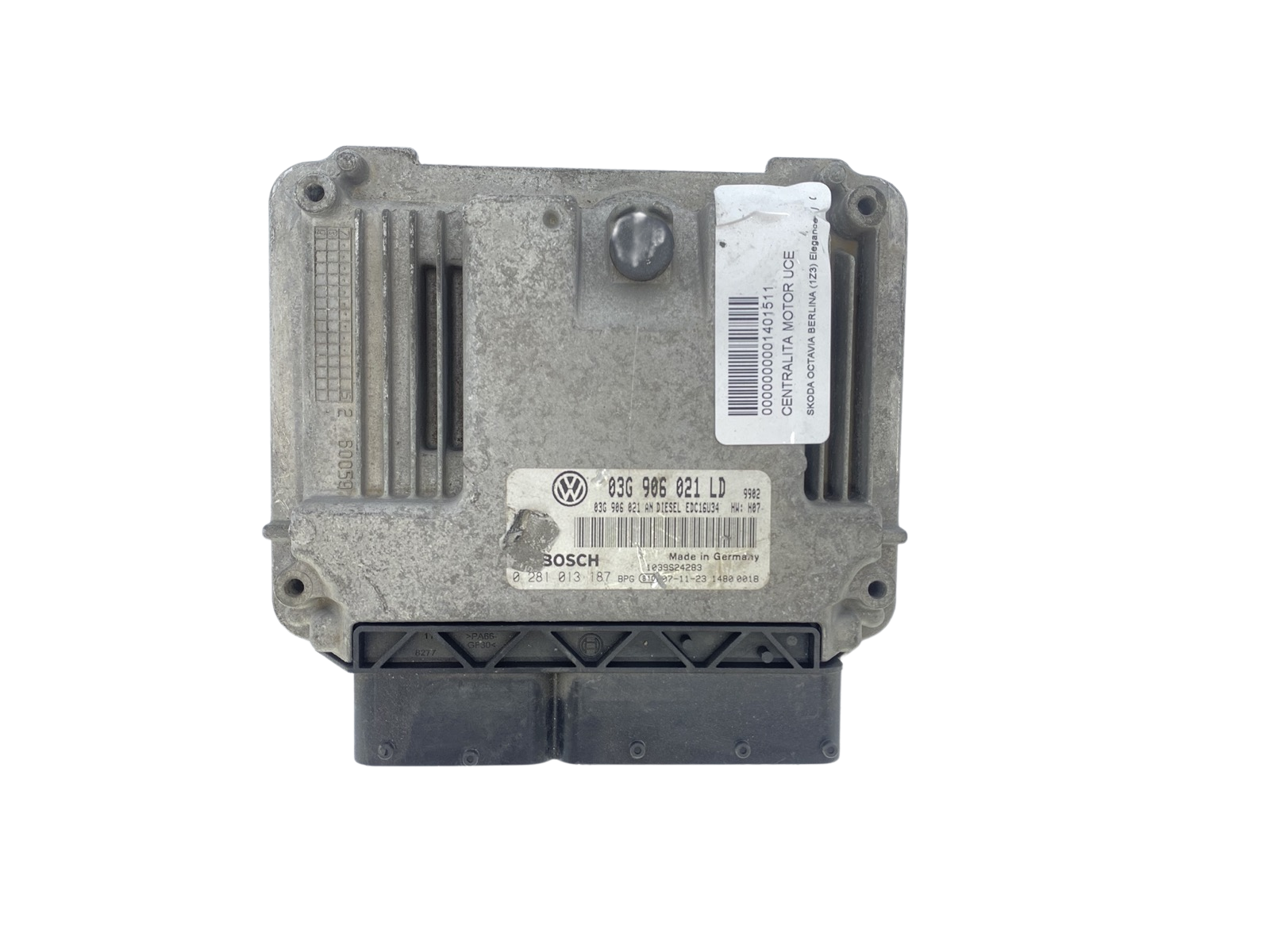 Vadības Bloks 03G906021LD 0281013187 VW Skoda Bosch main product photo
