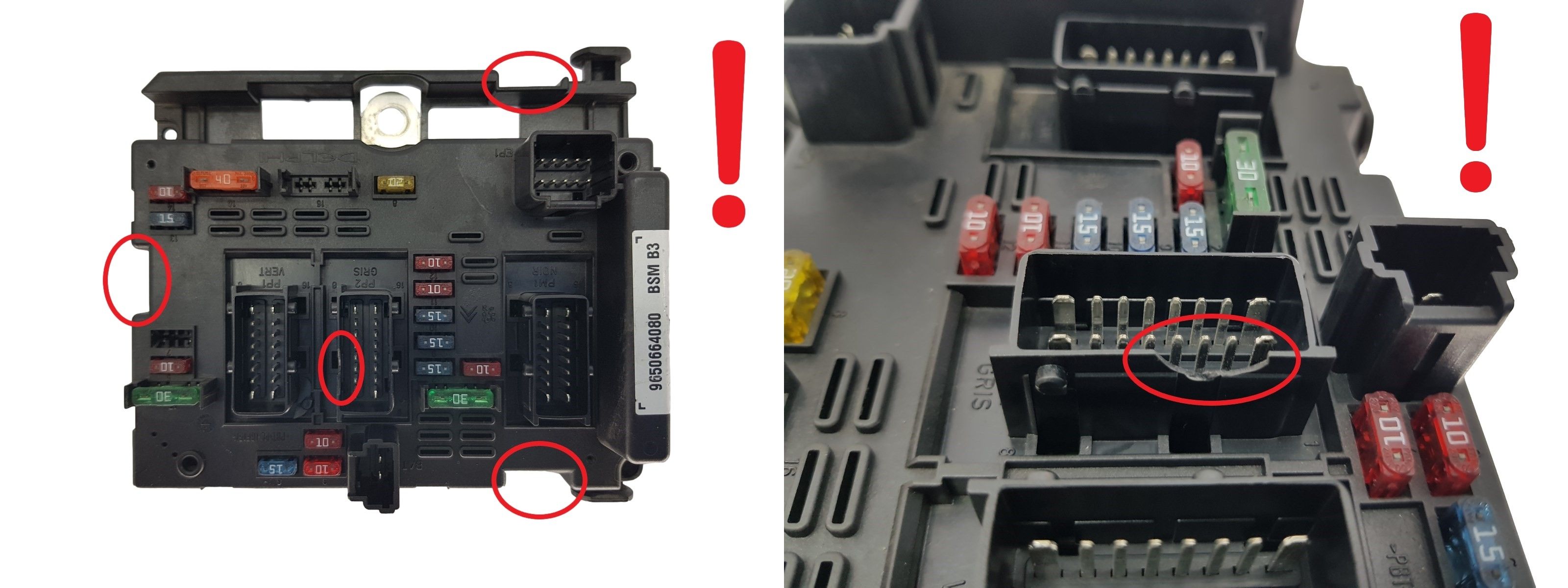 Vadības Bloks BSM B3 9650664080 PSA Delphi 1726 main product photo