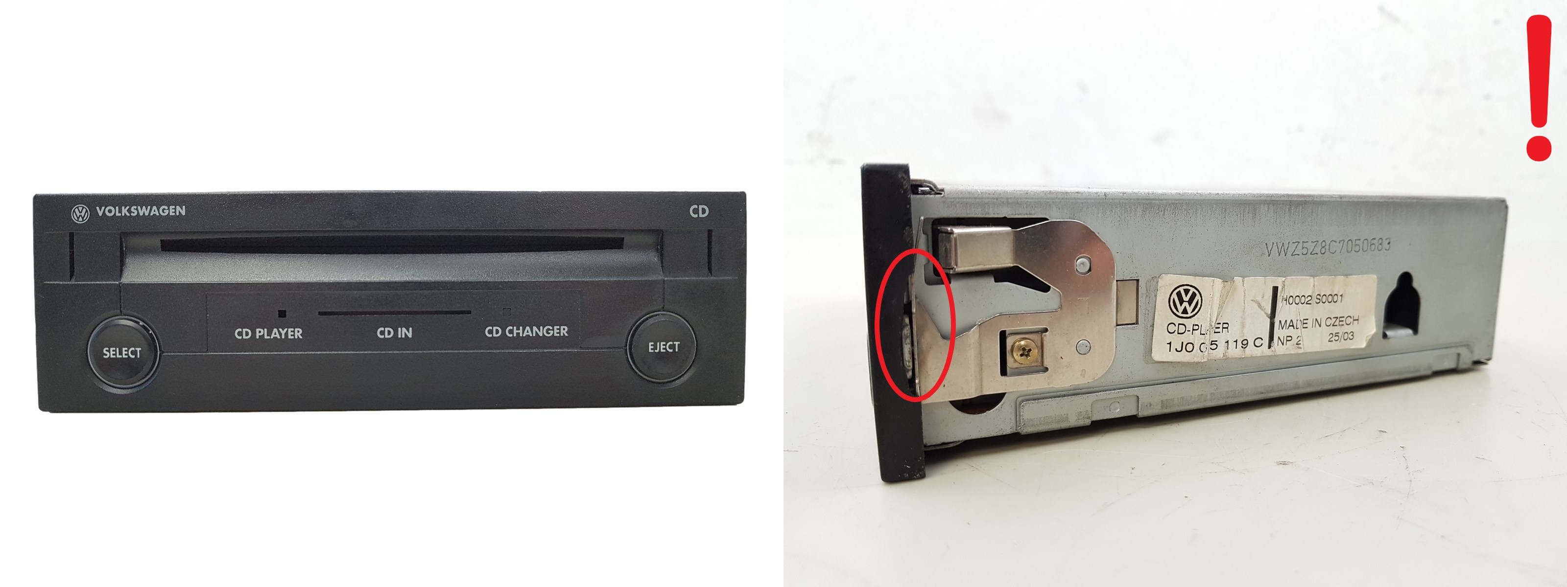 CD mainītājs Volkswagen 1J0035119C main product photo