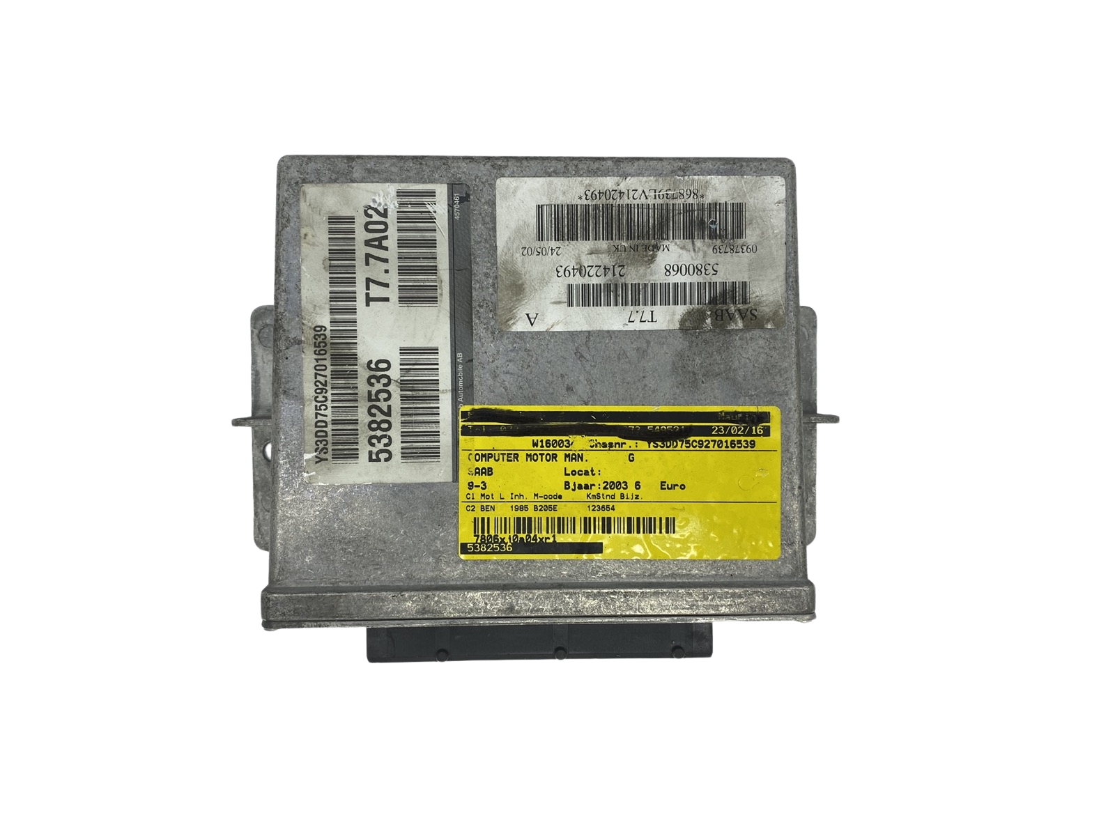 Dzinēja Vadības Bloks ECU 5380068 09378739 5382536 Saab main product photo
