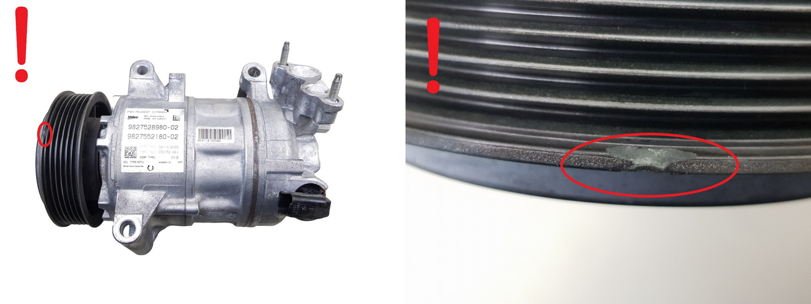 Gaisa Kondicioniera Kompresors 9827528980 9827552180 Valeo VC S-12E Citroen Peugeot main product photo