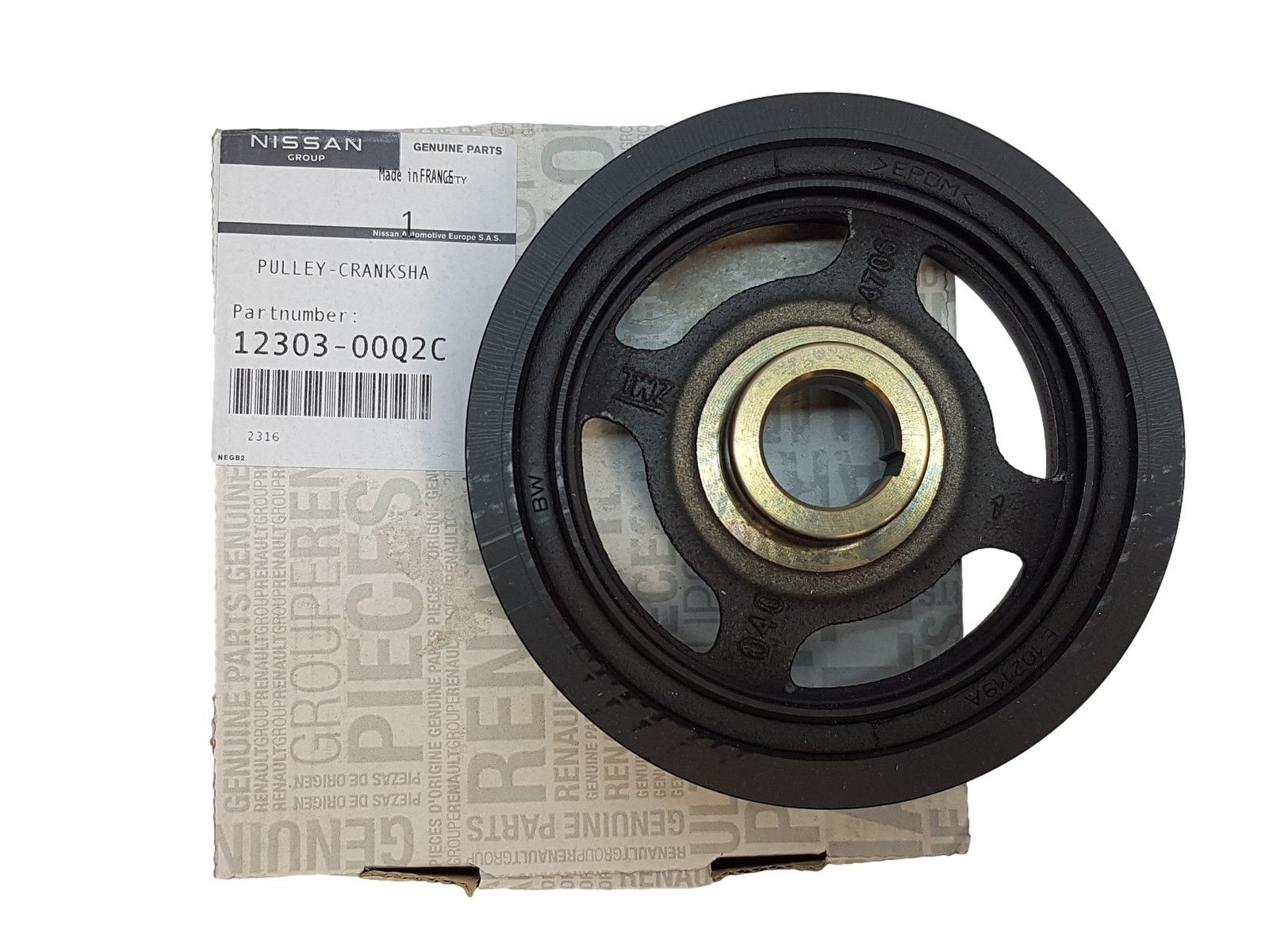Kloķvārpstas skriemelis Renault 123033448R 1230300Q2C Oriģināls main product photo