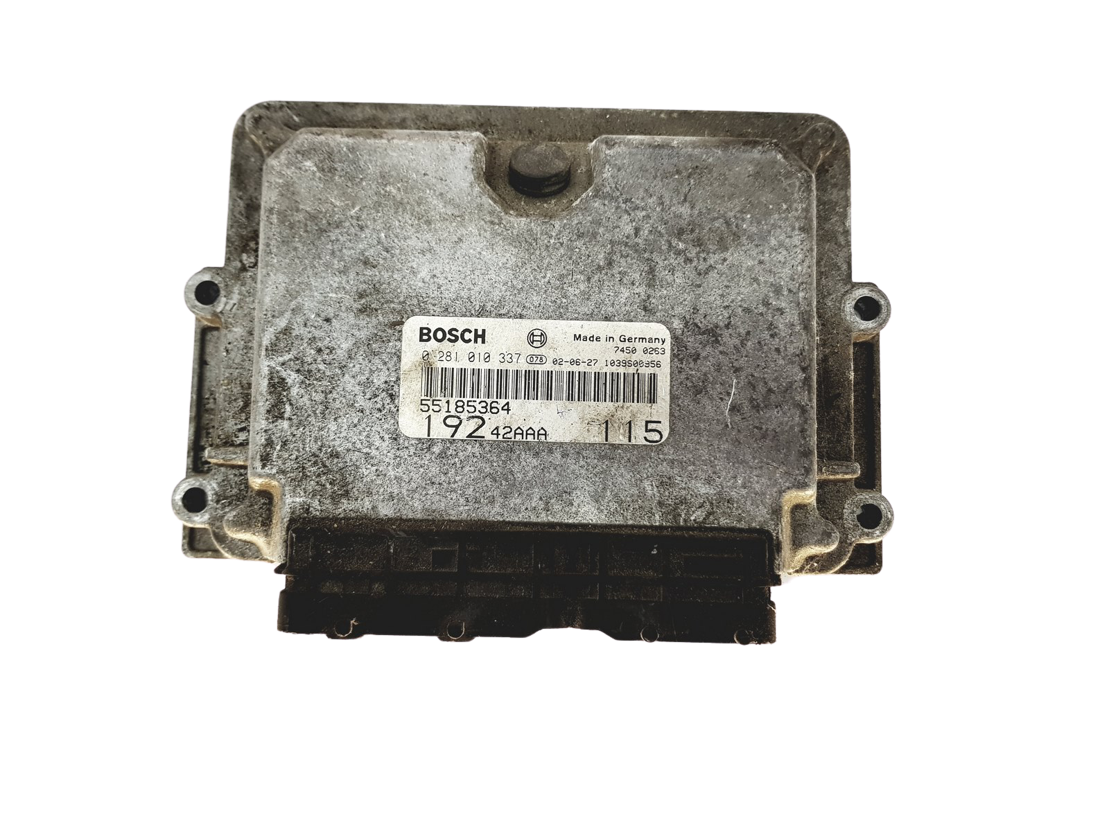Dzinēja Vadības Bloks ECU Fiat 55185364 0281010337 Bosch 28093 main product photo