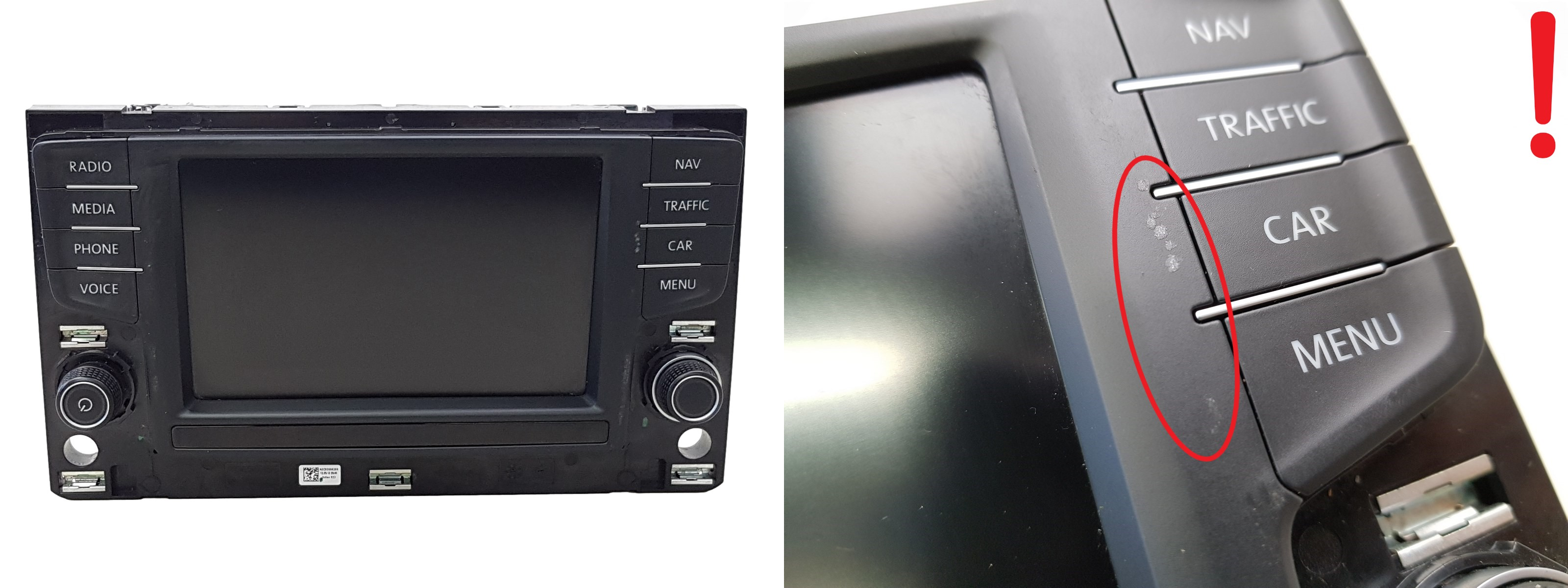 Radio displejs Navi Volkswagen 3G0919605D A2C93427300 ABT Std2 Nav main product photo