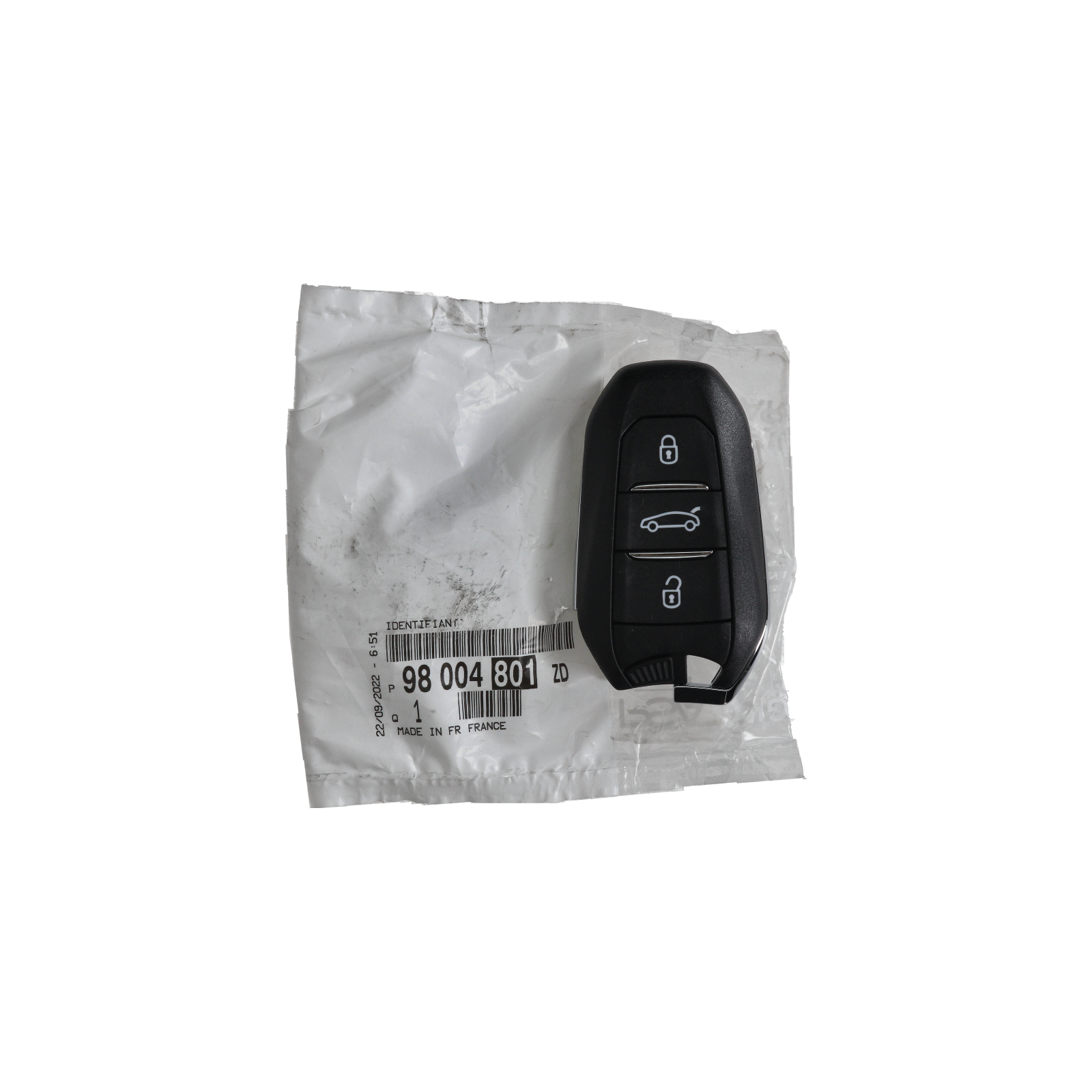 Atslēga Oriģināls Citroen 98004801ZD main product photo