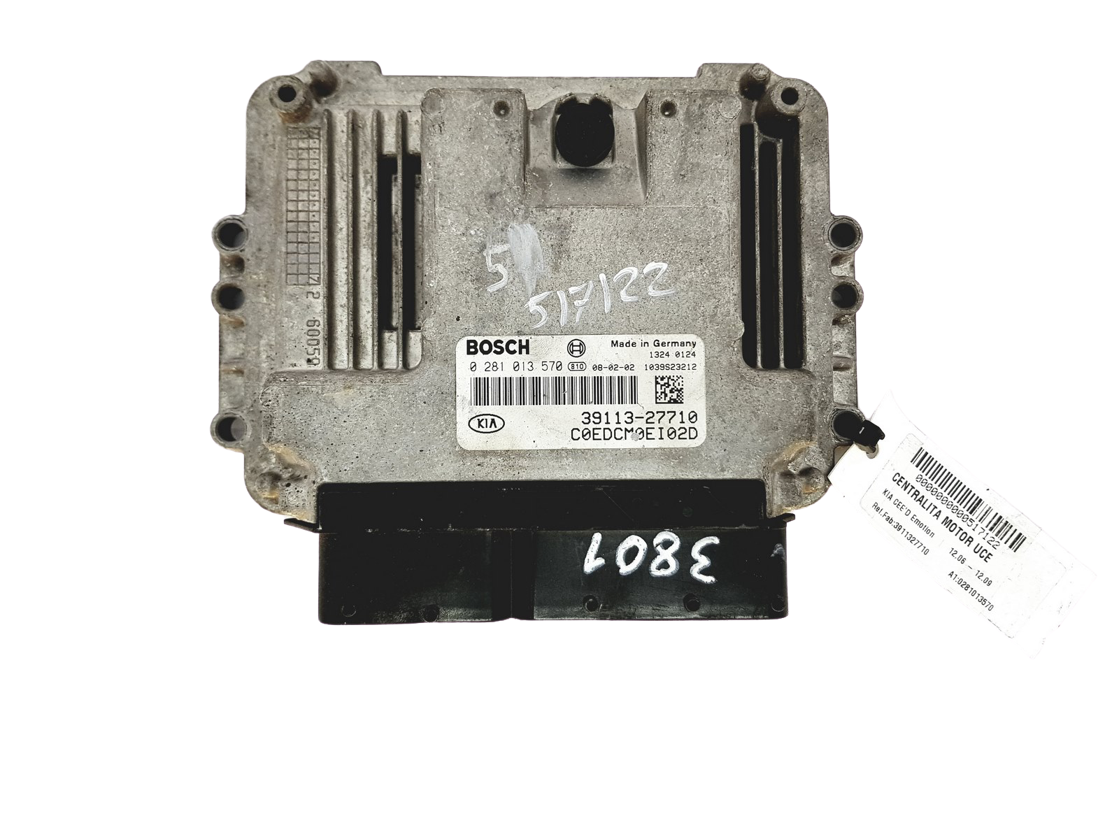 Vadības Bloks 0281013570 39113-27710 Kia Bosch main product photo