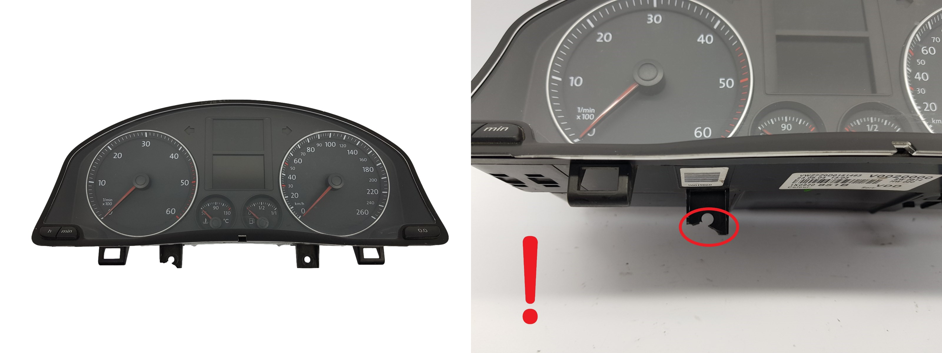 Tahometrs VW Golf MK5 1K0920851B 2941 main product photo