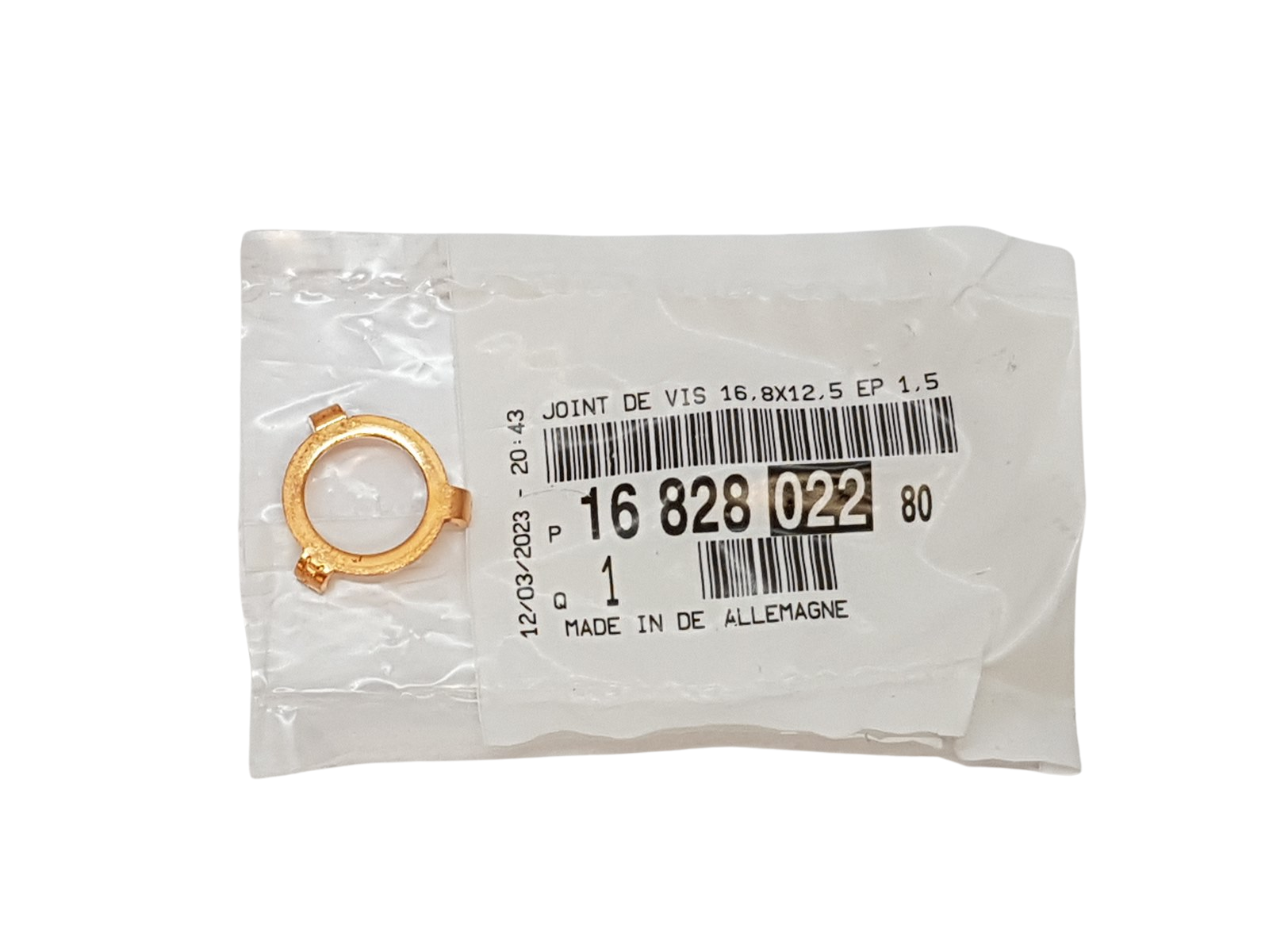 Blīvējums, blīvgredzens Citroen Peugeot 1682802280 Oriģināls main product photo