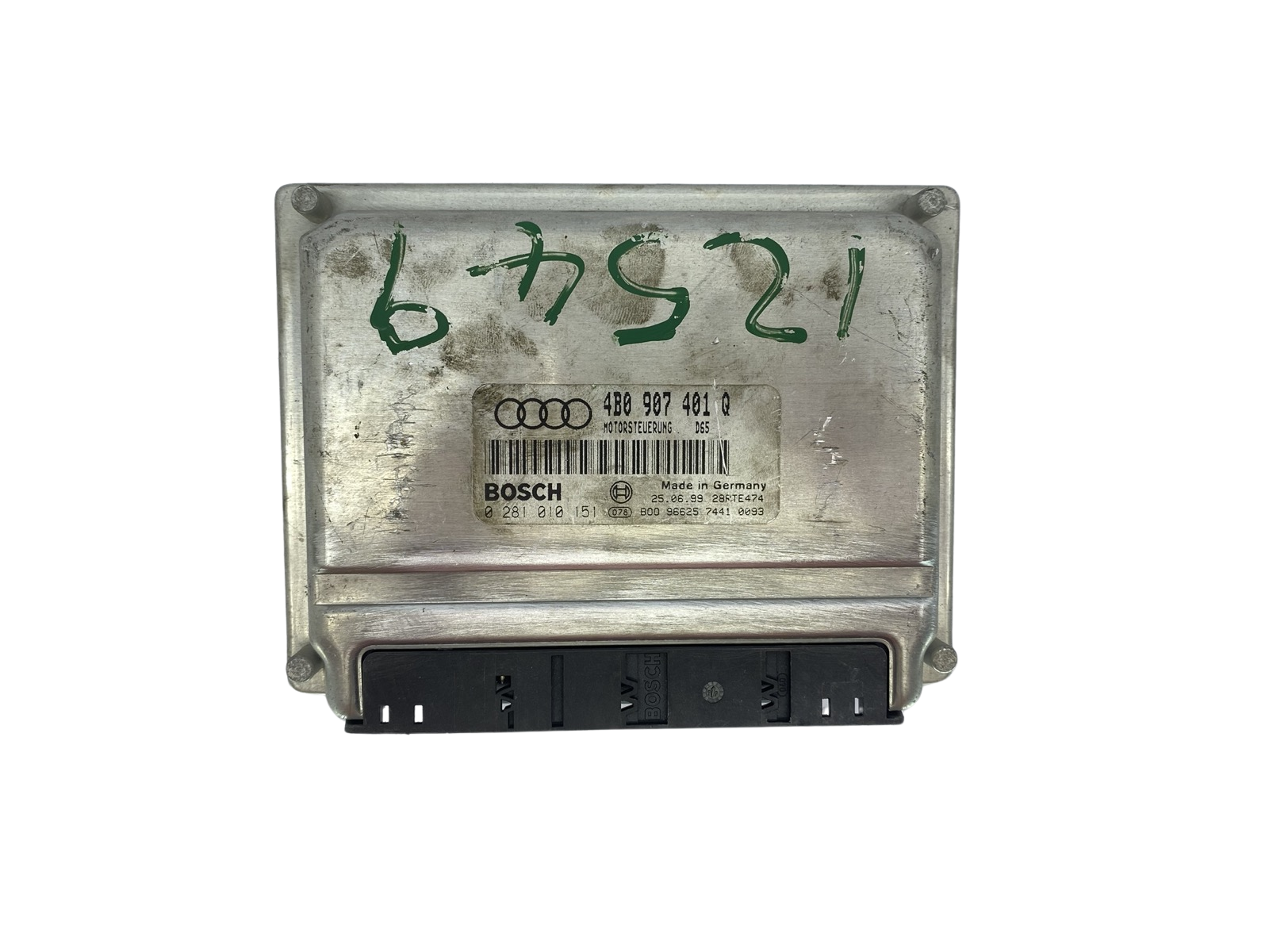 Dzinēja Vadības Bloks ECU 0281010151 4B0907401Q Audi Bosch main product photo