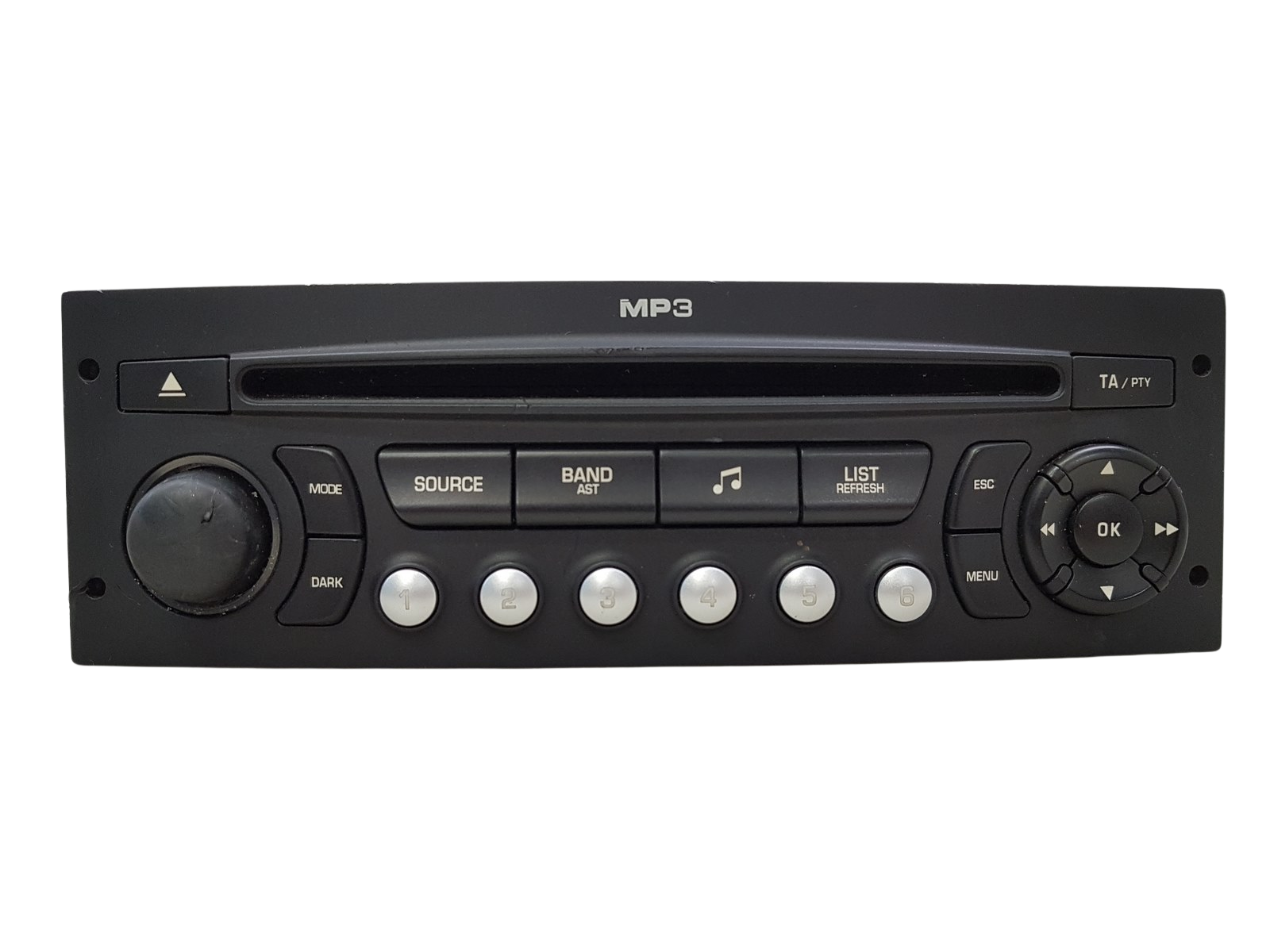 Radio Cd Mp3 Atskaņotājs Peugeot 207 96643699XT PSARCD431-63 Continental main product photo