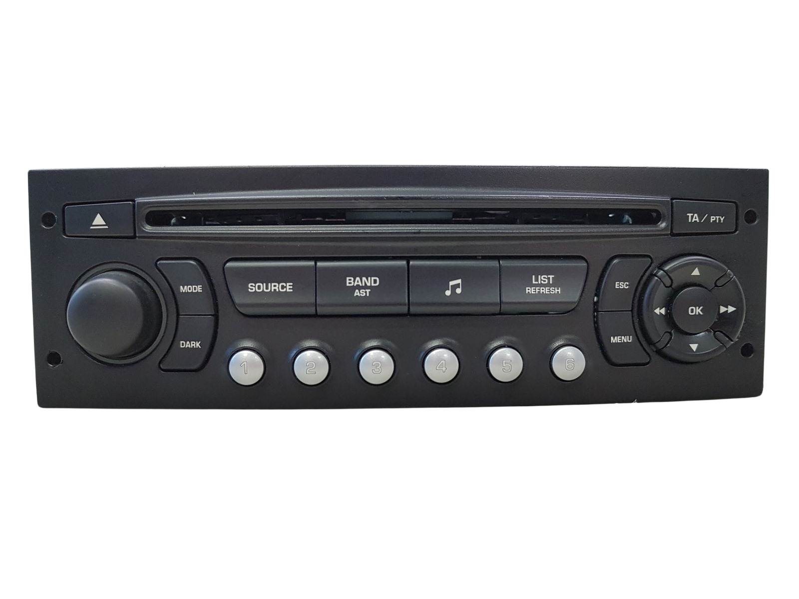 Radio CD atskaņotājs Citroen Peugeot 9660646877 7645137393 Blaupunkt main product photo