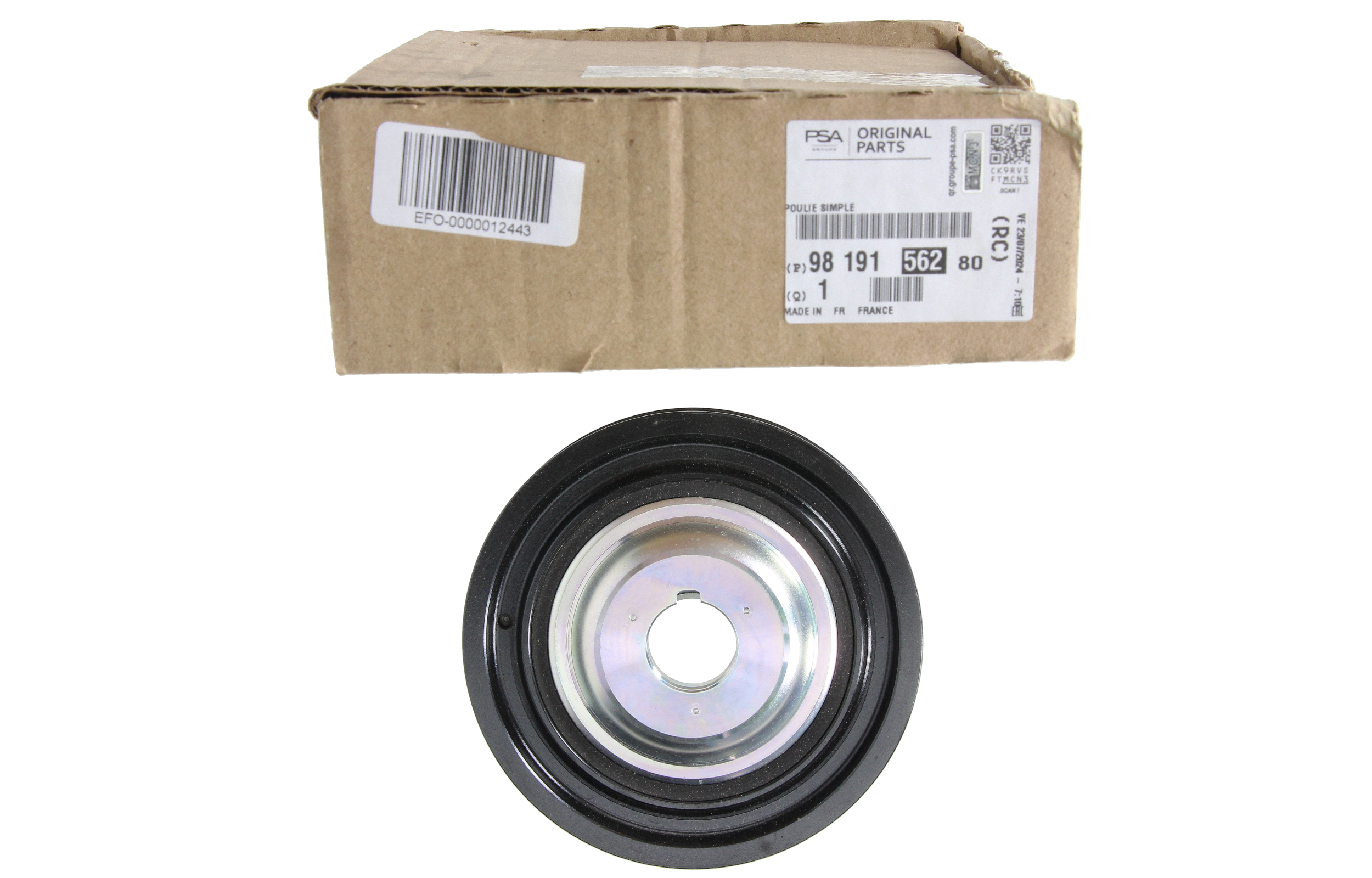 Kloķvārpstas skriemelis Oriģināls 9819156280 Citroen Peugeot main product photo