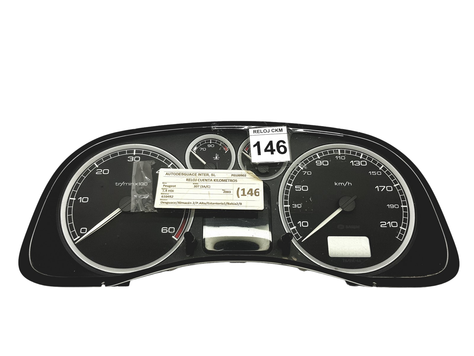 Spidometrs Peugeot 307 9636708880 E 05 57994 main product photo