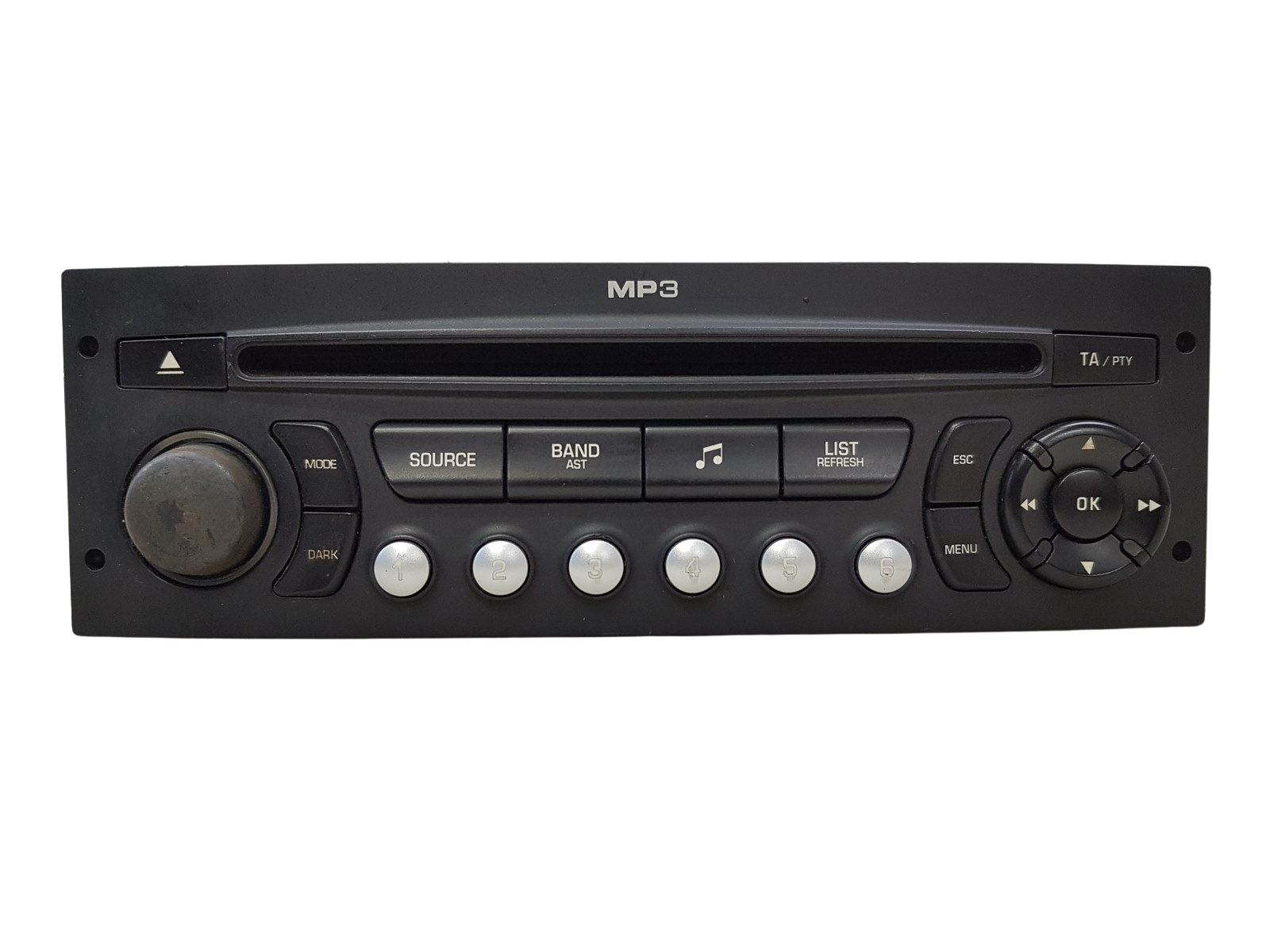 Radio Cd Mp3 Atskaņotājs Citroen Peugeot 96643698XT A2C53250038 Continental 1267 main product photo