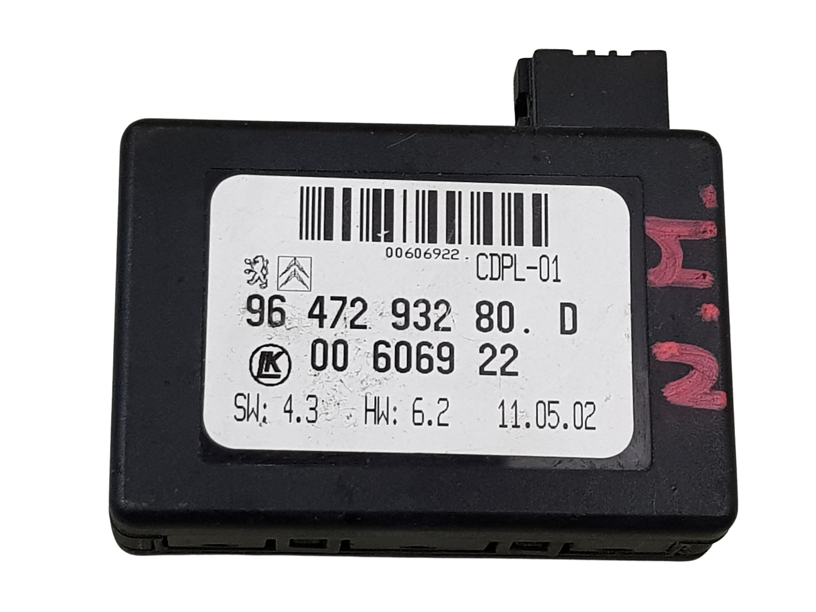 Lietus Sensors 9647293280 6405P6 Citroen Peugeot main product photo