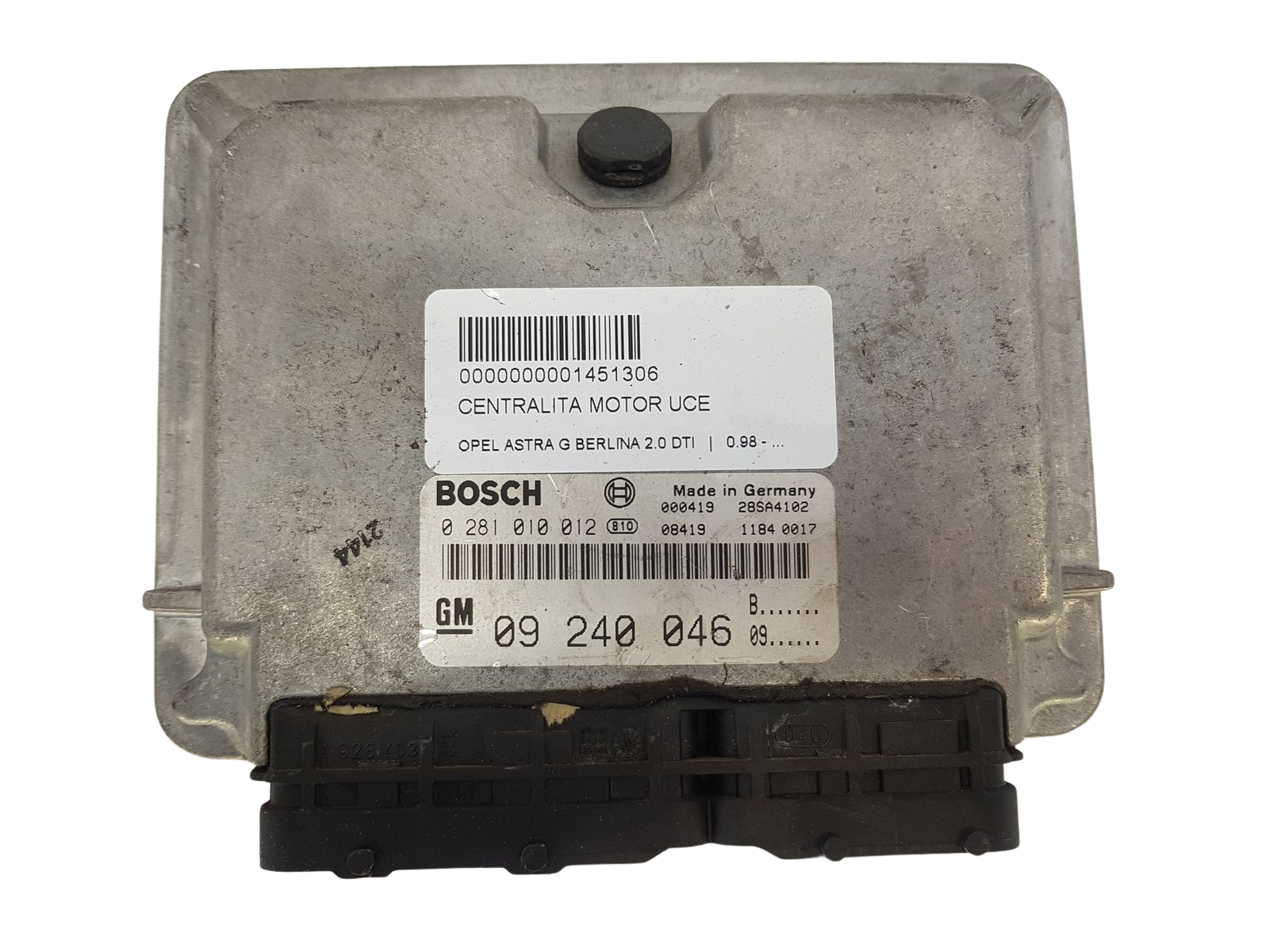 Vadības Bloks 09240046 0281010012 Opel Bosch GM main product photo