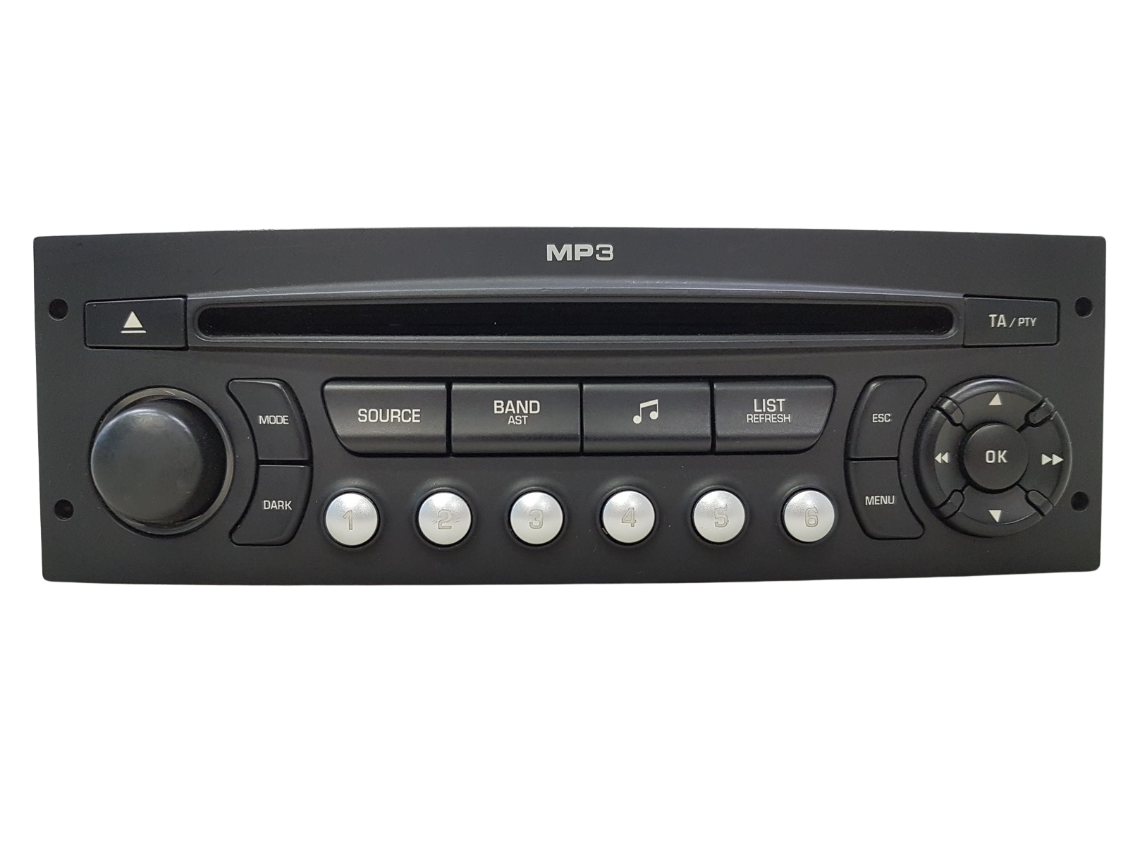 Radio Cd Mp3 Atskaņotājs Citroen Peugeot 96643698XT A2C53250038 Siemens VDO 1303 main product photo