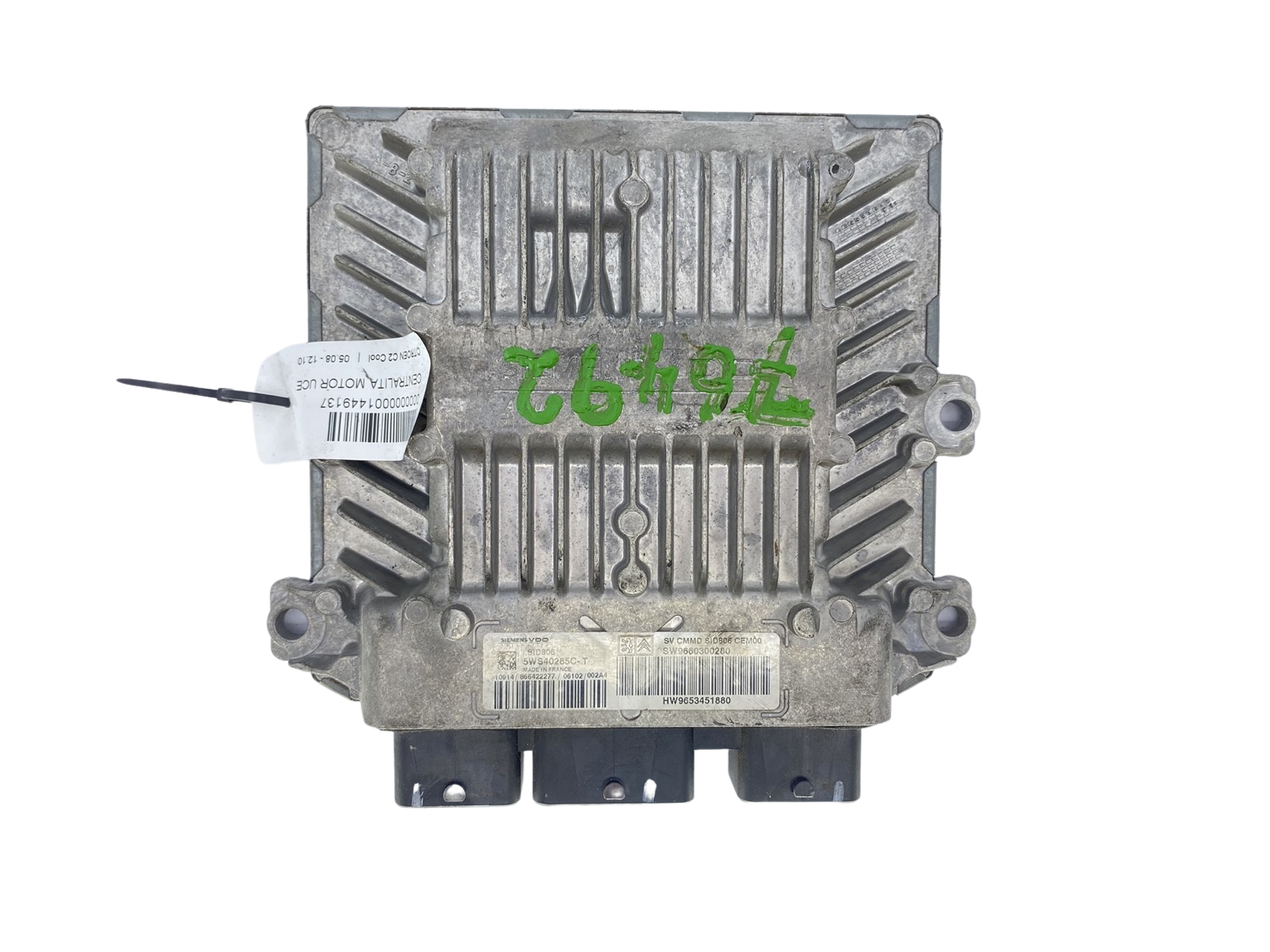 Vadības Bloks 9660300280 9653451880 5WS40285C-T PSA Siemens 59584 main product photo