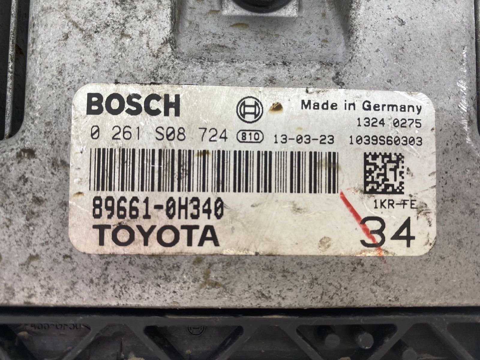 Vadības Bloks 89661-0H340 0261S08724 Toyota Bosch main product photo