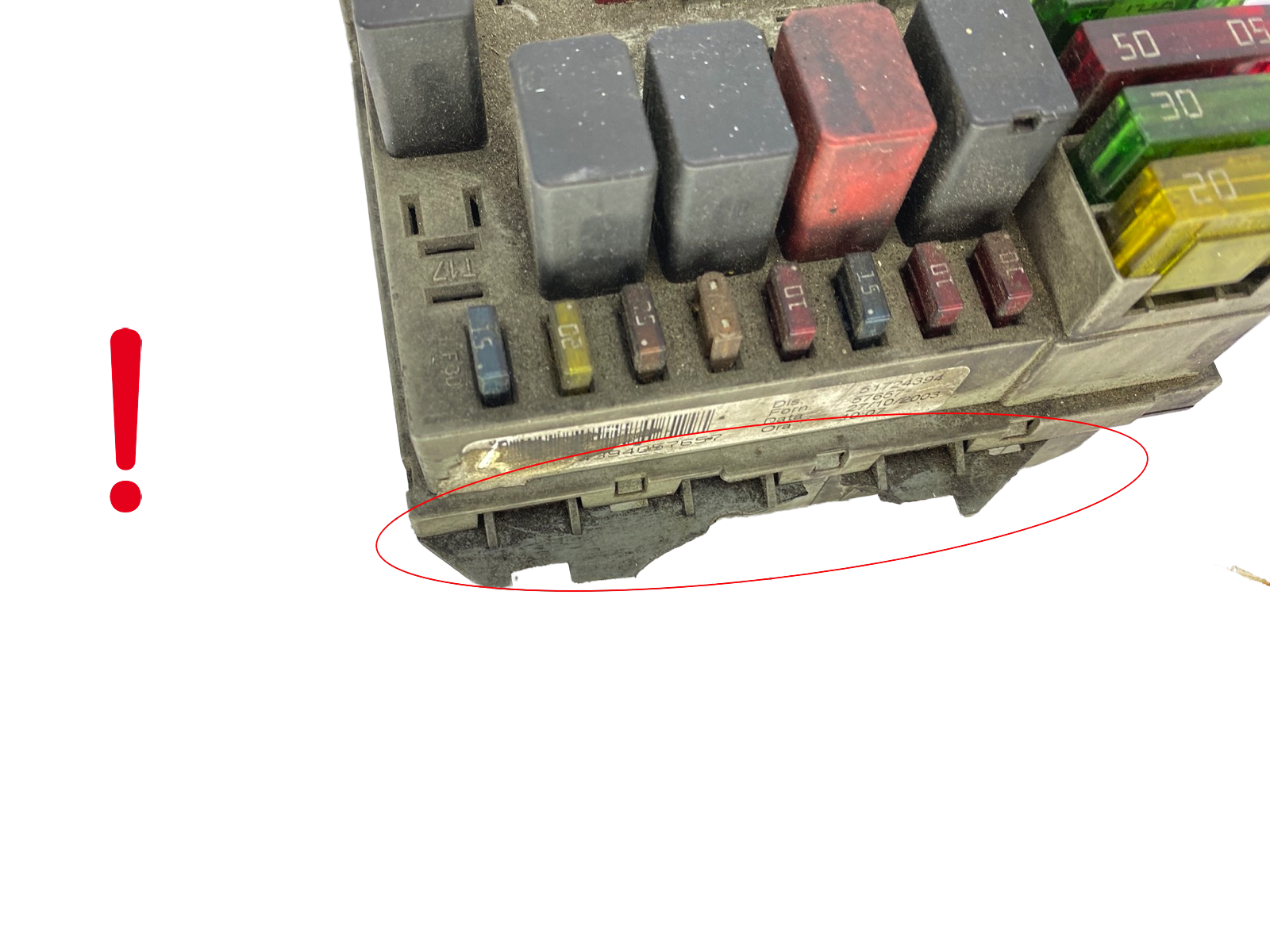 Drošinātāju kārba 51724394 0051724394057657 Alfa Romeo Delphi 58142 main product photo