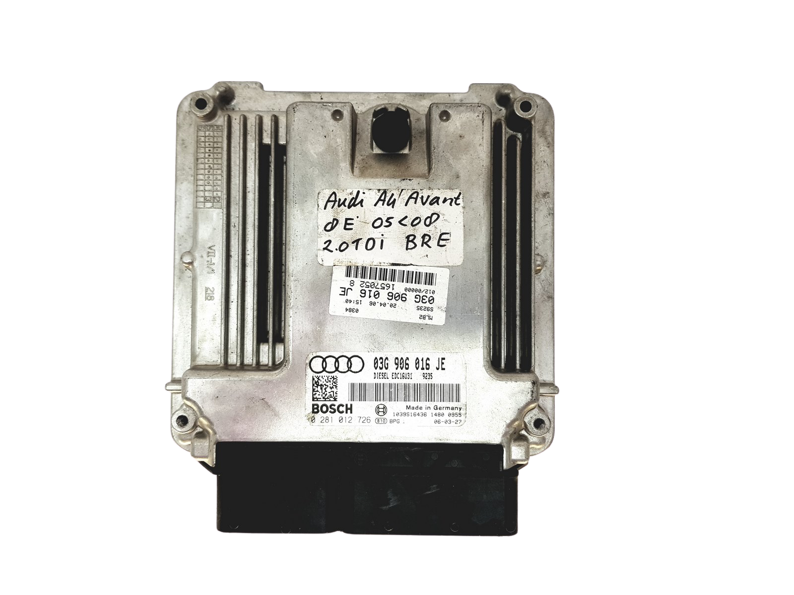 Dzinēja Vadības Bloks ECU 03G906016JE 0281012726 Audi Bosch 29548 main product photo